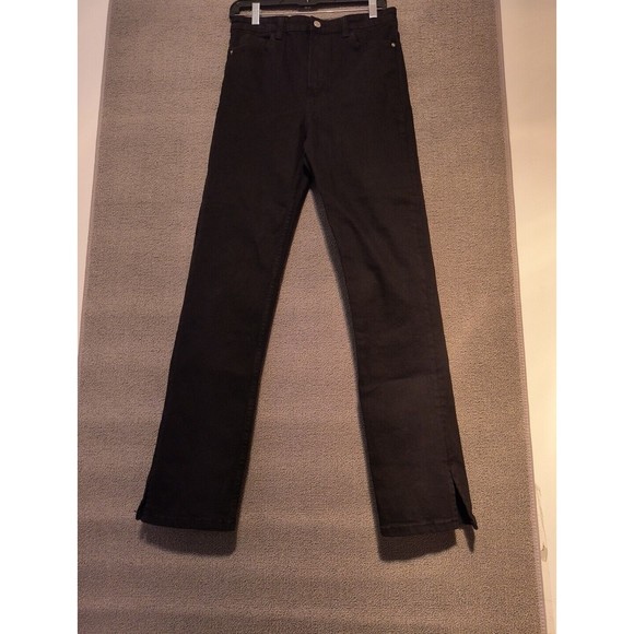Bershka Black Denim Jeans Women's 8 High Waist 32" Inseam - Picture 1 of 7